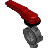 Butterfly valve type 55 - Lever type - JIS
