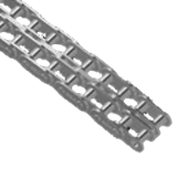 Duplex chains Bea in stainless steel with straight plates - Roller chains in 304 stainless steel with straight plates - DIN 8187 - ISO 606