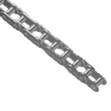 Simplex chains Bea in stainless steel with straight plates - Roller chains in 304 stainless steel with straight plates - DIN 8187 - ISO 606