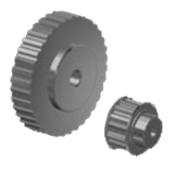 Timing belt pulleys with pilot bore 66-BAT 10 - Metric pulleys ''AT''