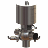 DCX3 DCX4 shut-off and divert valve - Diaphragm/PFA NEOS T body 2 indicators
