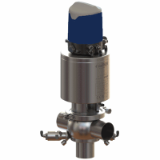 DCX3 DCX4 shut-off and divert valve - Diaphragm/PFA NEOS T body 2 indicators with Sorio control top