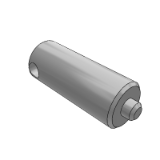 GLE - Guide shaft - with through-hole type - ordinary grade - external thread type at both ends