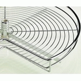 Chrome & Silver Plastic Plated Steel - Corner Unit Carousel Fitting