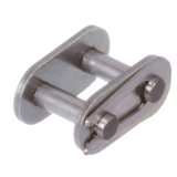 DIN ISO 606-VGL-E-RK-Nr11E-RF-GL - Eslabones de cierre para cadenas de rodillos simples similares a DIN ISO 606 (ex DIN 8187), inoxidables, con placas de eslabones rectos, nº 11/E