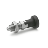 GN 617.1 NI - Indexing Plungers, Lock-Out Type, Plungers with Plastic Pull Knob, Without Lock Nut, Stainless Steel Inch