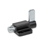 GN 722.6 - Indexing Plungers, Steel, with Flange for Surface Mounting, Type E with latch, with rest position