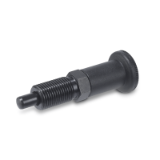 GN 817.2 - Indexing Plungers with Long Knob, Threaded Body, Without Rest Position, With Lock Nut Inch