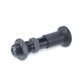 GN 817.2 - Indexing Plungers with Long Knob, Threaded Body, With Rest Position, Without Lock Nut Inch