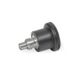 GN 822.7 - Mini Indexing Plungers, Type B Non Lock-out, with Hidden Lock Mechanism Stainless Steel Inch
