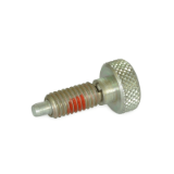 HRSP - Hand Retractable Spring Plungers, Knurled Handle, Non Lock-Out Type, With Patch Inch