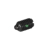 SPDN - Short Spring Plungers, With Delrin Nose, With Nylon Locking Element, Light End Pressure Inch