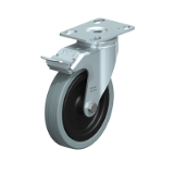 LKPA-VPA - Light duty swivel castor with top plate fitting, wheel with solid rubber tyres, with synthetic rim