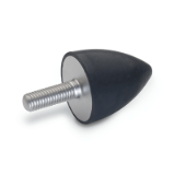 GN 453.1 - Stainless Steel-Buffer with screw, Inch