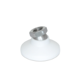 LPSO-d - "LEVEL-IT"™ Leveling Mounts, Stainless Steel Tapped Socket Type, Type B3, Molded Delrin® plastic base, Inch