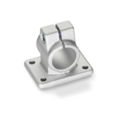 GN 146 - Flanged Connector Clamps, Aluminum, with screw, stainless steel, Inch